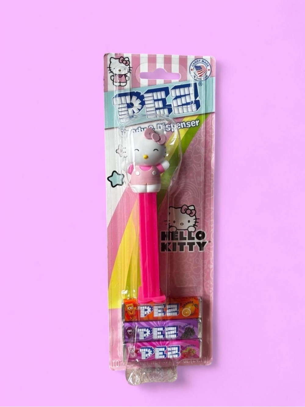 New Hello Kitty Pink PEZ Dispenser